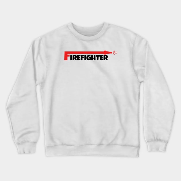 firefighter Crewneck Sweatshirt by dishcubung